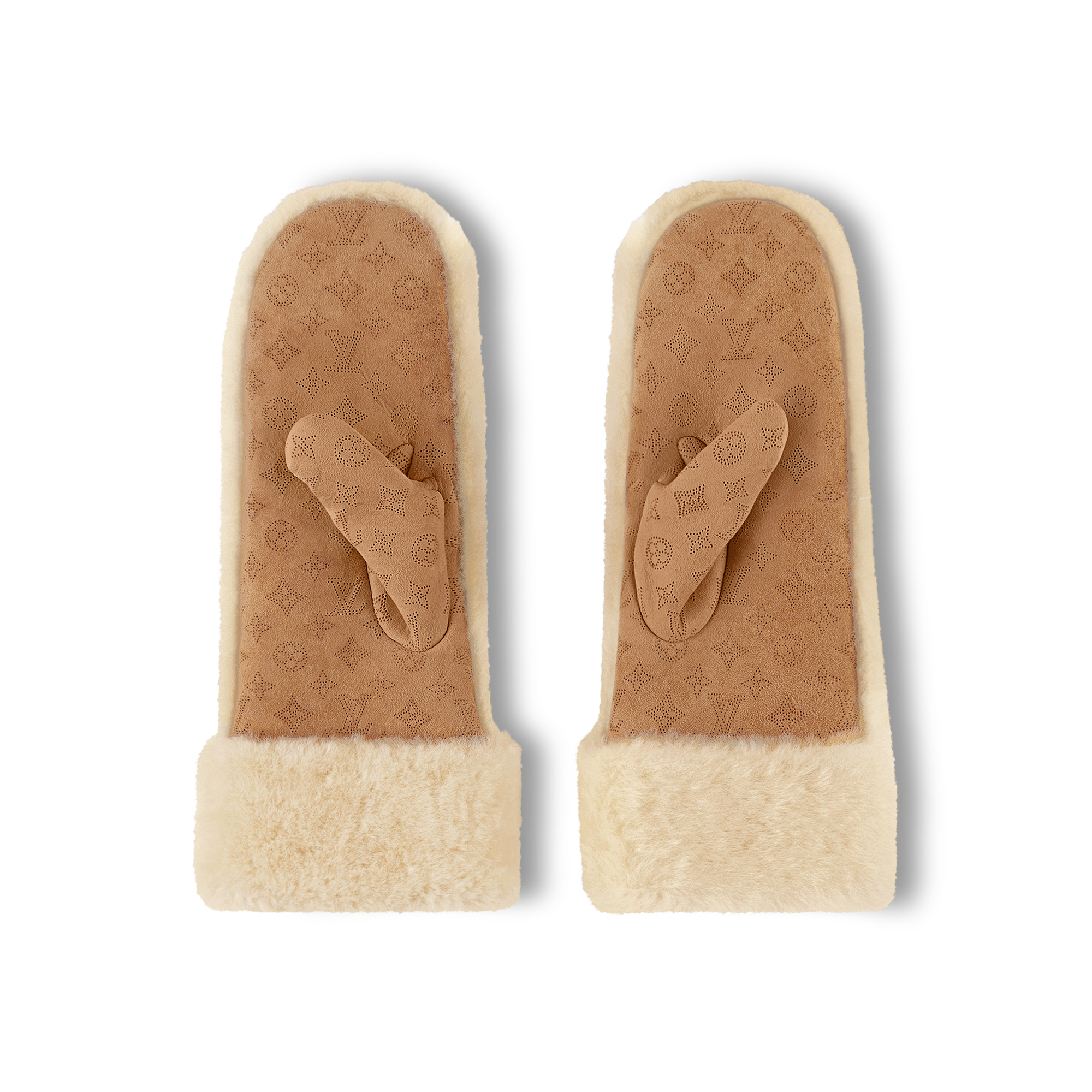 Monogram Shearling Mitts S00 - Women - Accessories | LOUIS VUITTON ®